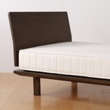 木製ベッドフレーム用ヘッドボード・セミダブル／ブラウン