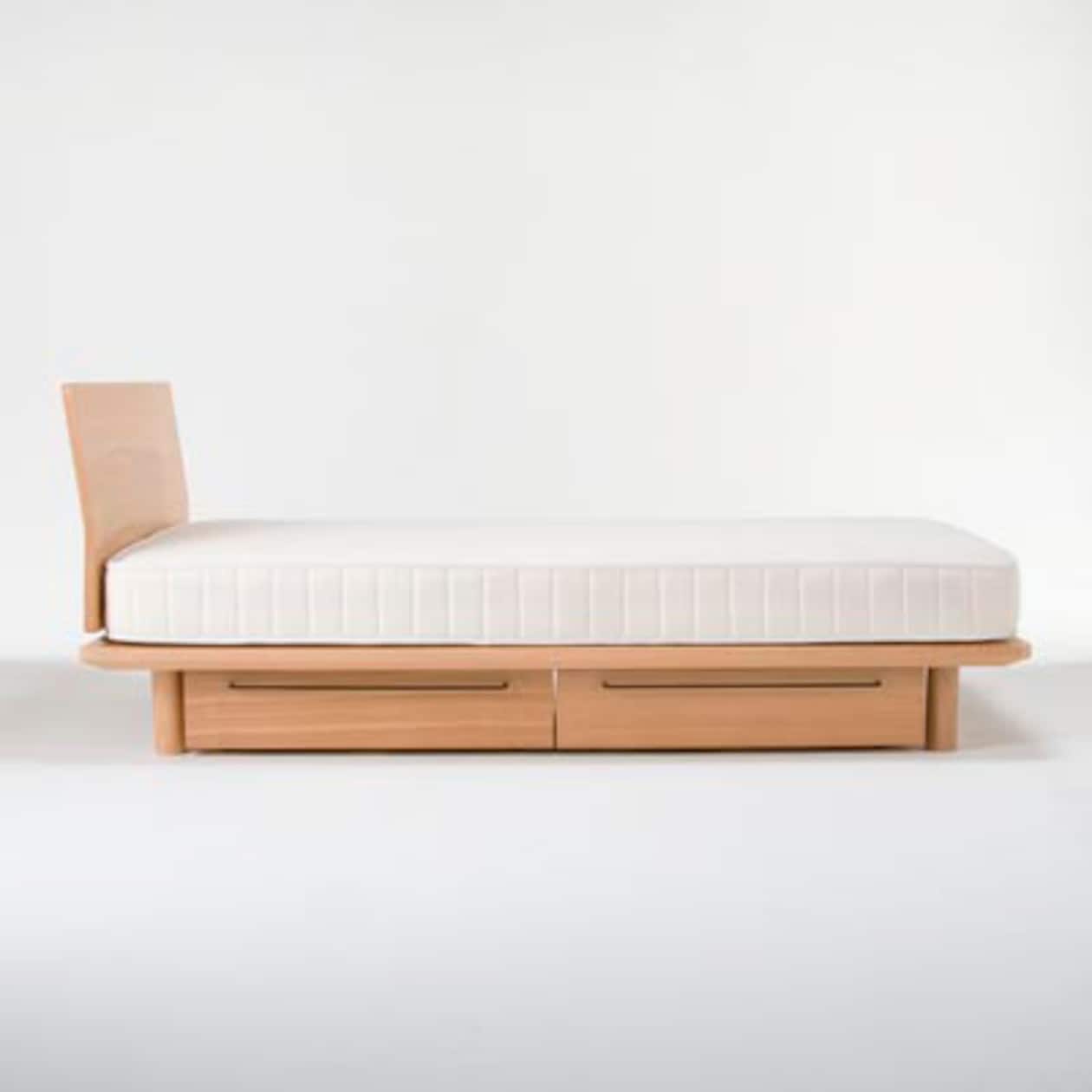木製ベッドフレーム・シングル／タモ材・ナチュラル２００９