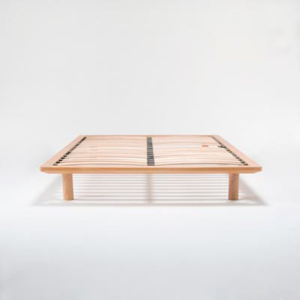 木製ベッドフレーム・セミダブル／タモ材・ナチュラル２００９