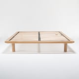 木製ベッドフレーム・ダブル／タモ材・ナチュラル２００９