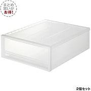 ポリプロピレン収納ケース用フロントインデックス 幅４４ｃｍクローゼットケース用 ２枚入り ポリプロピレン収納 通販 無印良品