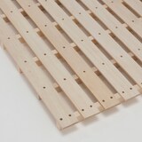 木製ベッド・セミダブル・タモ材／ナチュラル・無垢脚