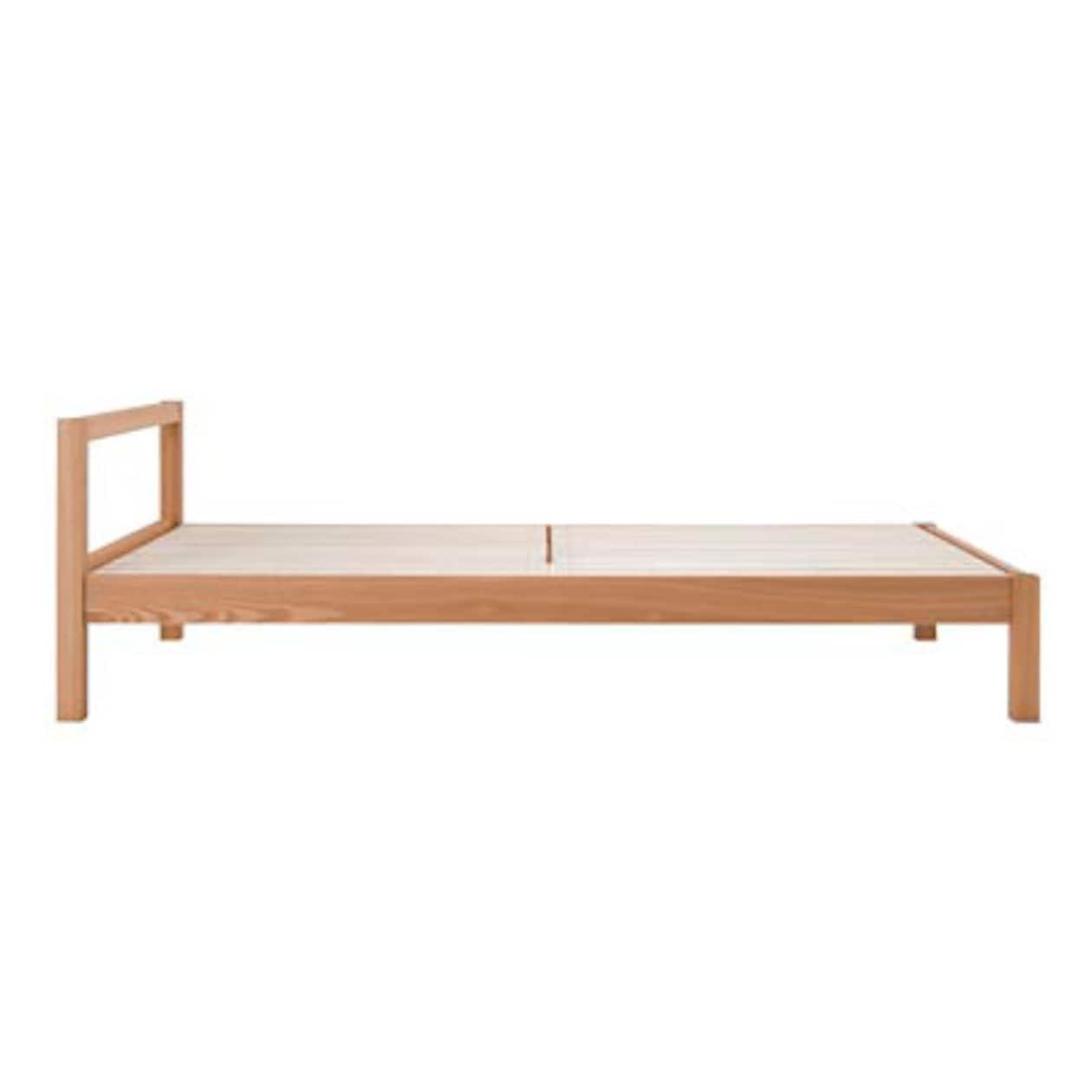 木製ベッド・セミダブル・タモ材／ナチュラル・無垢脚 | 無印良品