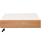 木製ベッド下収納・大タモ材／ナチュラル