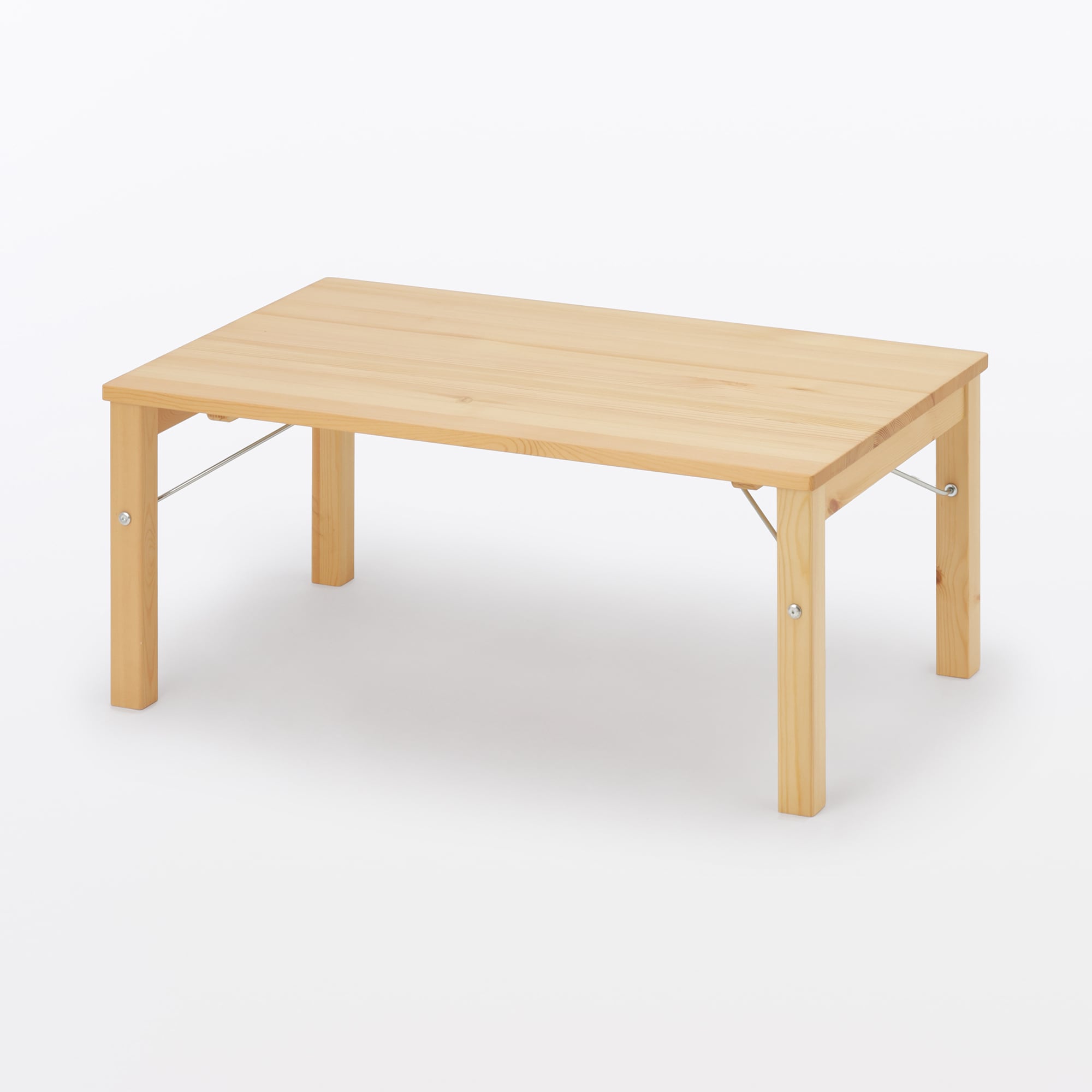 パイン材ローテーブル・折りたたみ式