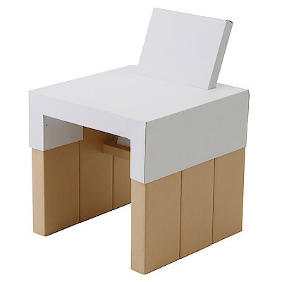 じぶんでつくる紙管こどもイス 大 完成時 ２８７ ２９０ ３７５ｍｍ おすすめ特集 通販 無印良品