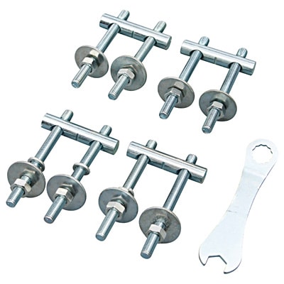 【パーツ】パイン材デスク用脚留め用金具セット