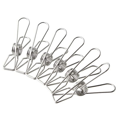 【パーツ】オールステンレス角型ハンガー用ピンチ