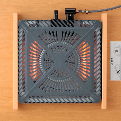 楕円こたつ・本体・タモ材／ナチュラル