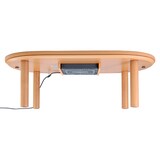 楕円こたつ・本体・タモ材／ナチュラル