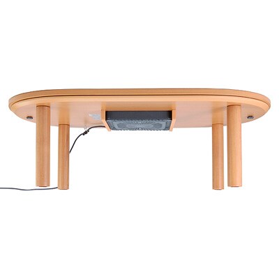 楕円こたつ・本体・タモ材／ナチュラル