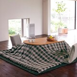 楕円こたつ・本体・タモ材／ナチュラル