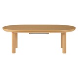 楕円こたつ・本体・タモ材／ナチュラル