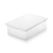 ポリプロピレンキャリーボックス ロック付 大 約幅３６ 奥行５２ 高さ１６ ５ｃｍ ポリプロピレン収納 通販 無印良品