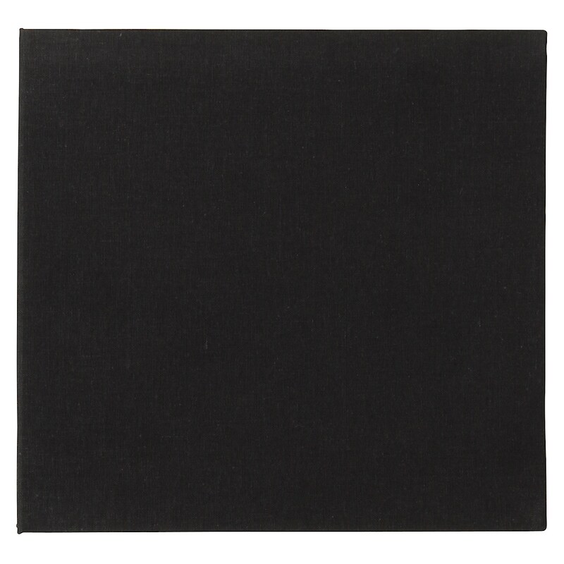 綿麻増やせる アルミコート フリー台紙アルバム スクエア １０枚 ２０ページ 黒 増やせるアルバム 通販 無印良品