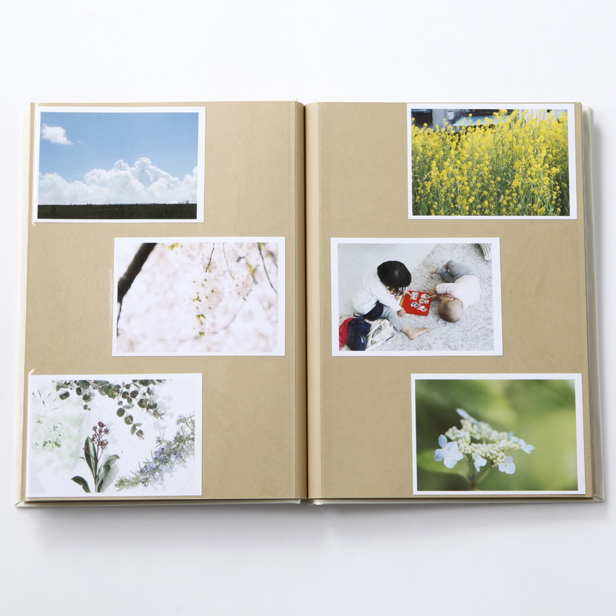 紙クロス増やせる　クラフト　フリー台紙アルバム