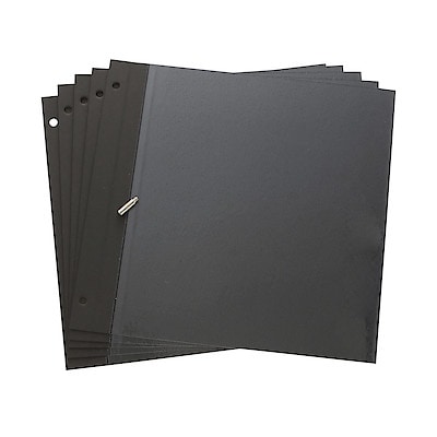 綿麻増やせる　アルミコート　フリー台紙アルバム用フリー台紙　スクエア・５枚（１０ページ）ビス付