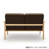 タモ材ソファ・３シーター・綿平織／ベージュ