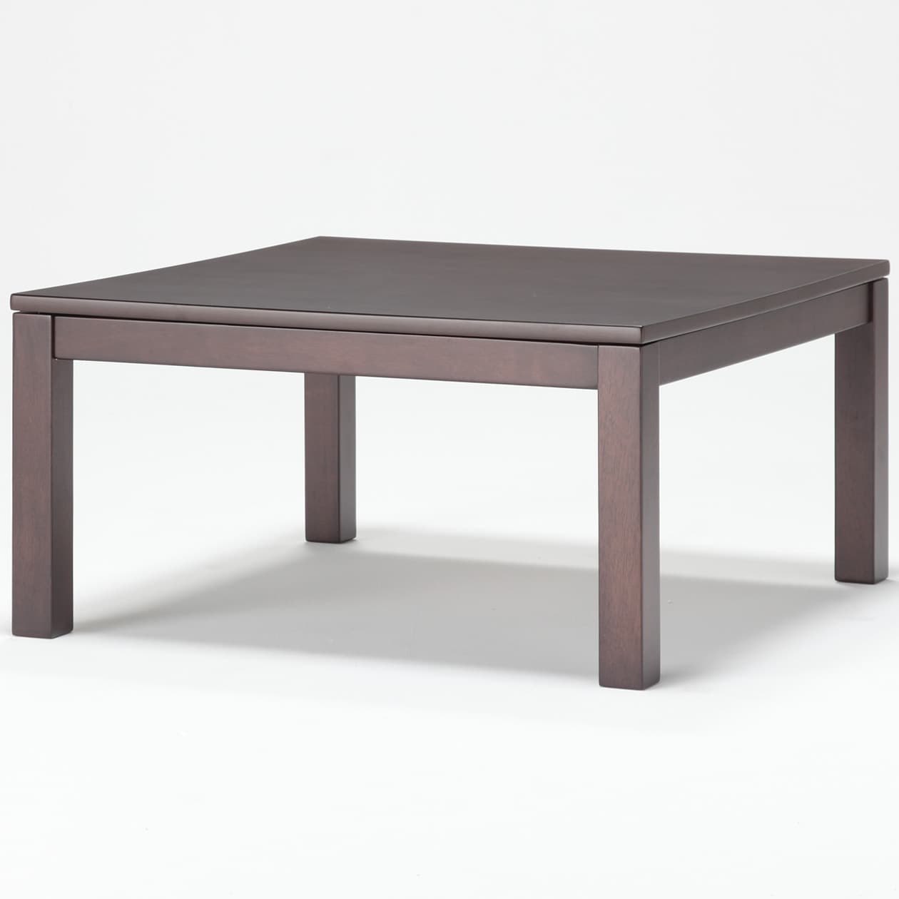 こたつ正方形・本体／ダークブラウン・大