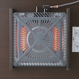 楕円こたつ・本体／ダークブラウン