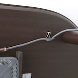 楕円こたつ・本体／ダークブラウン