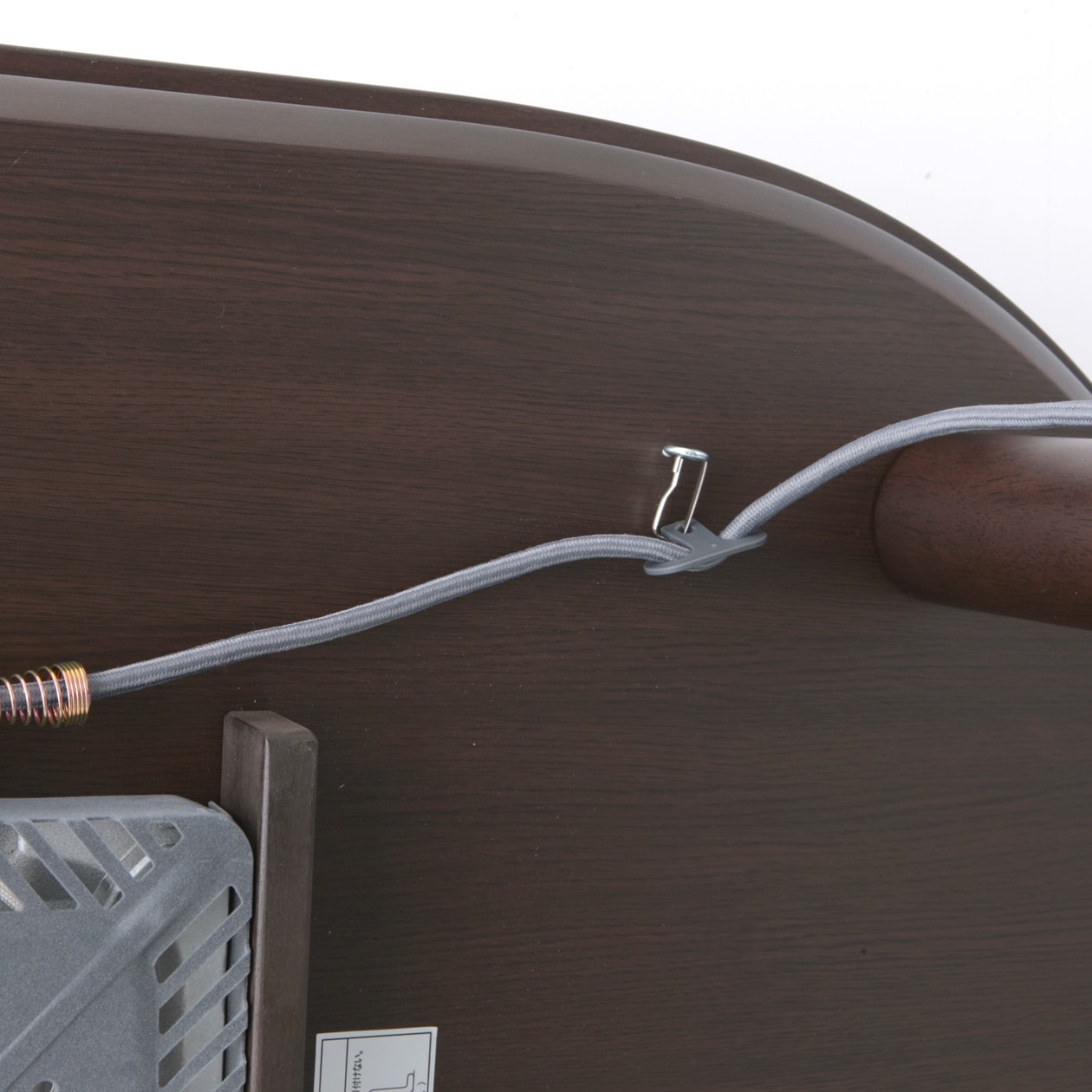 楕円こたつ・本体／ダークブラウン