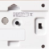 駅の時計・アラームクロック・アイボリー