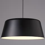 ペンダントライト台形・Ｌ／シェード・コード・フランジ：ブラック