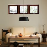 ペンダントライト台形・Ｌ／シェード・コード・フランジ：ブラック