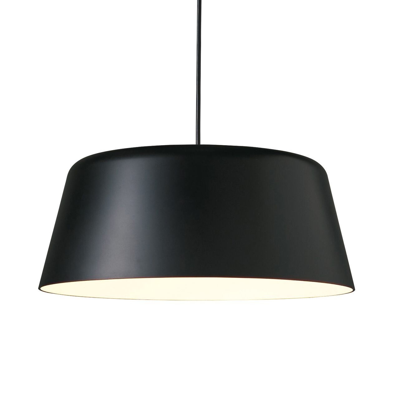 ペンダントライト台形・Ｌ／シェード・コード・フランジ：ブラック