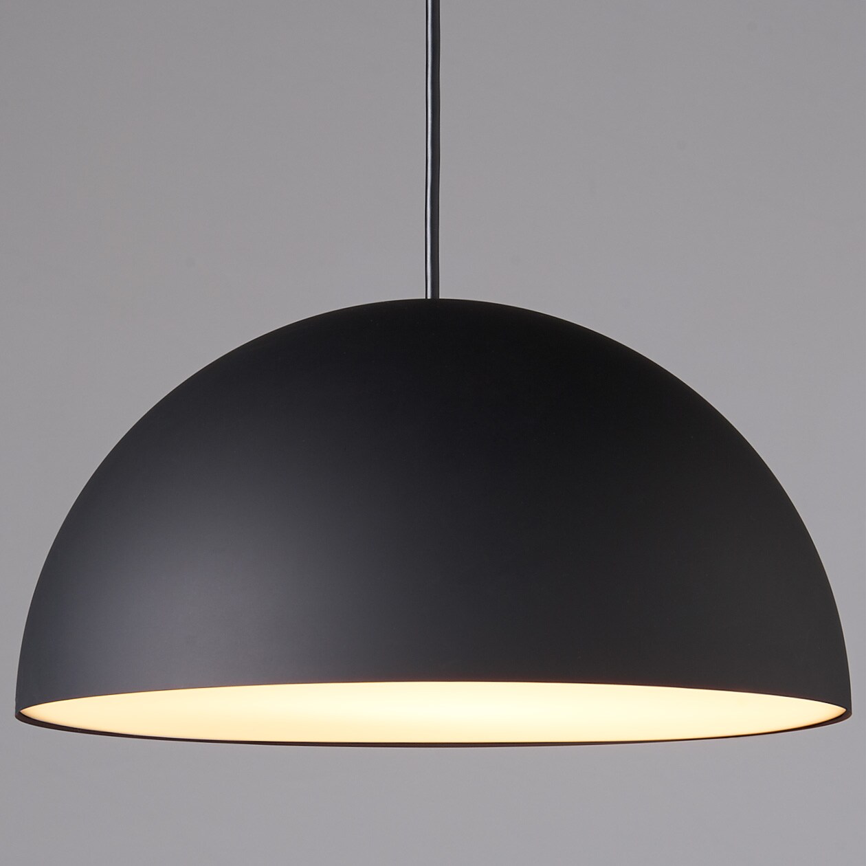 ペンダントライト半球・Ｍ／シェード・コード・フランジ：ブラック