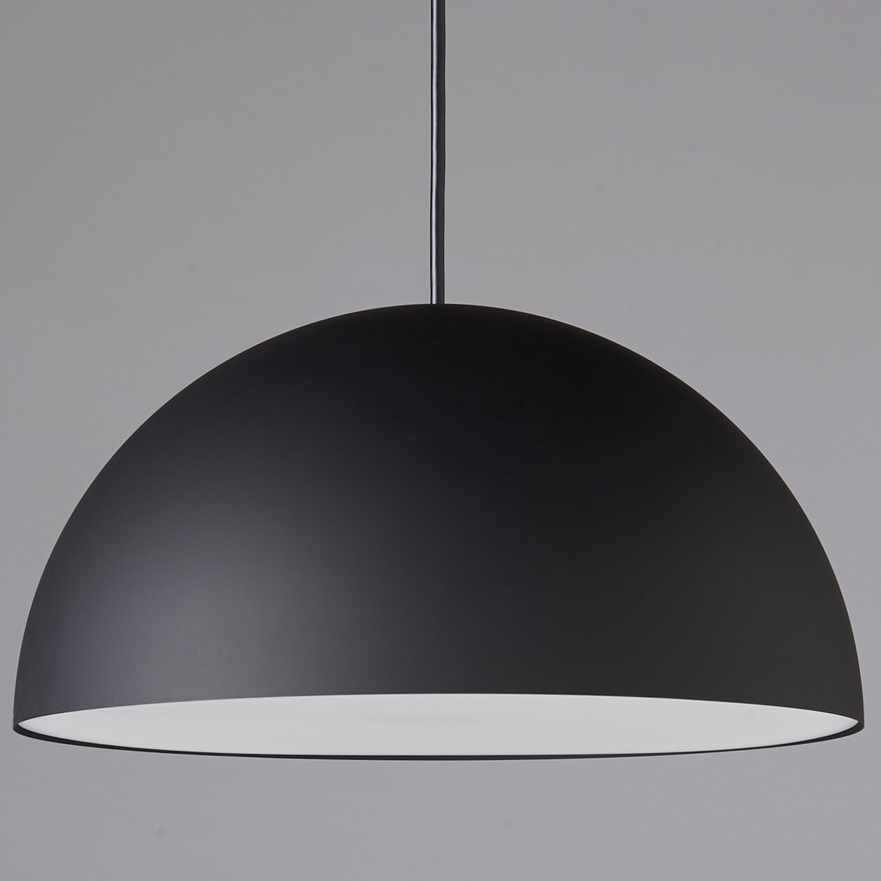 ペンダントライト半球・Ｍ／シェード・コード・フランジ：ブラック