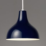 ペンダントライトアルミ・Ｓ／シェード：ネイビー／コード・フランジ：ホワイト