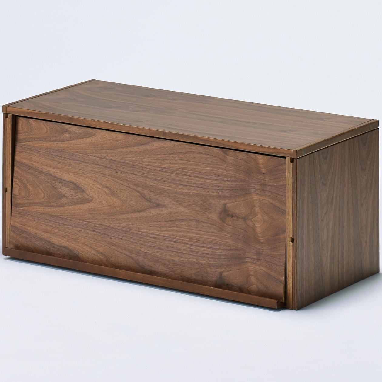 スチールユニットシェルフ用・ボックス・フラップ扉・ウォールナット材