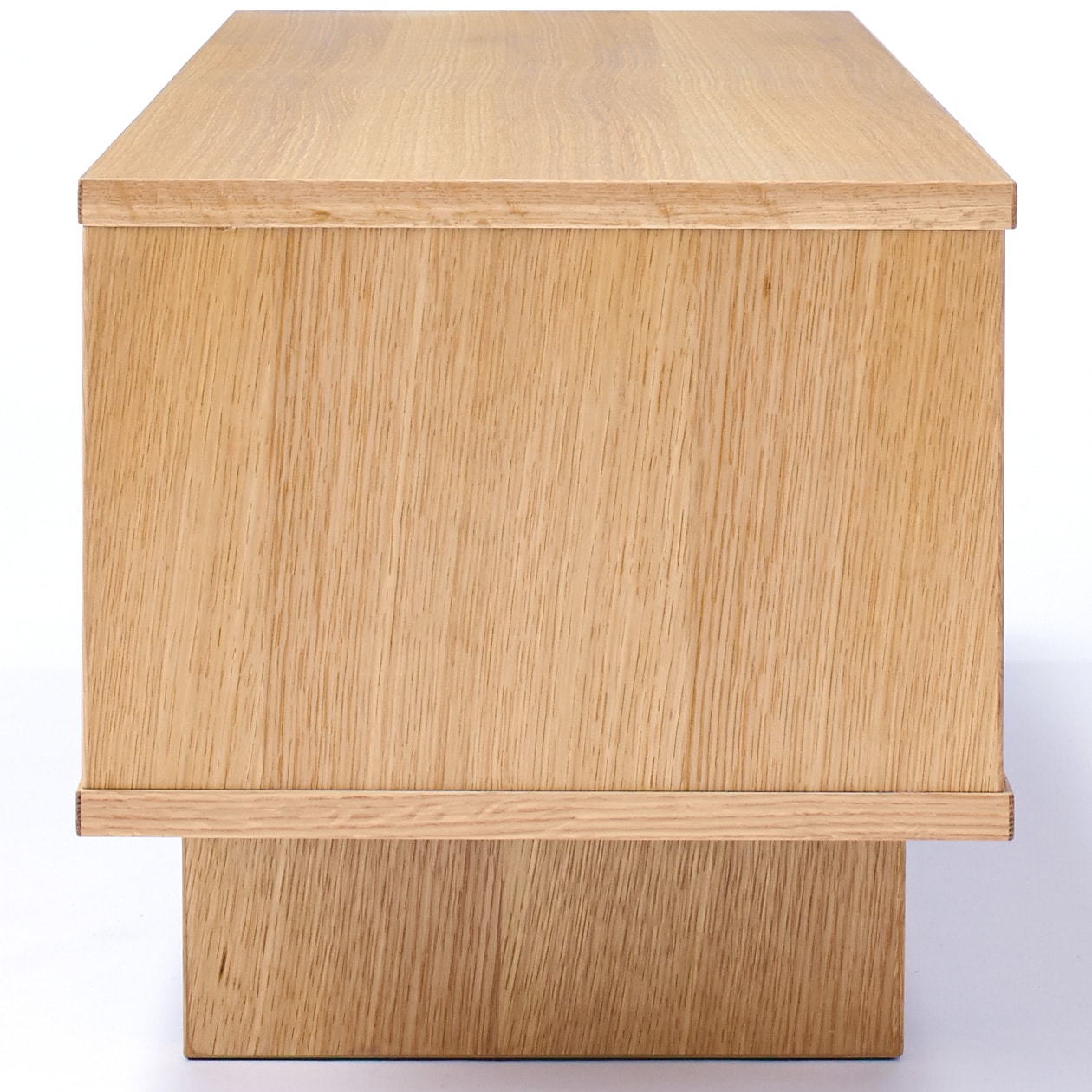 オーク材ＡＶラック薄型（引戸）・幅１１０ｃｍ