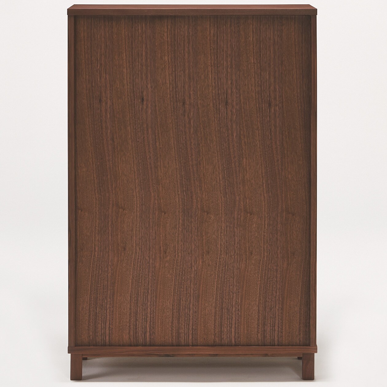 ウォールナット材チェスト６段ワイド