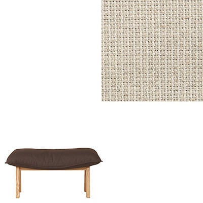 【カバー】麻綿平織ハイバックリクライニングソファ・オットマン用カバー