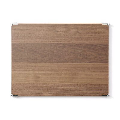 ステンレスユニットシェルフ・追加棚・ウォールナット材　幅５６ｃｍタイプ用