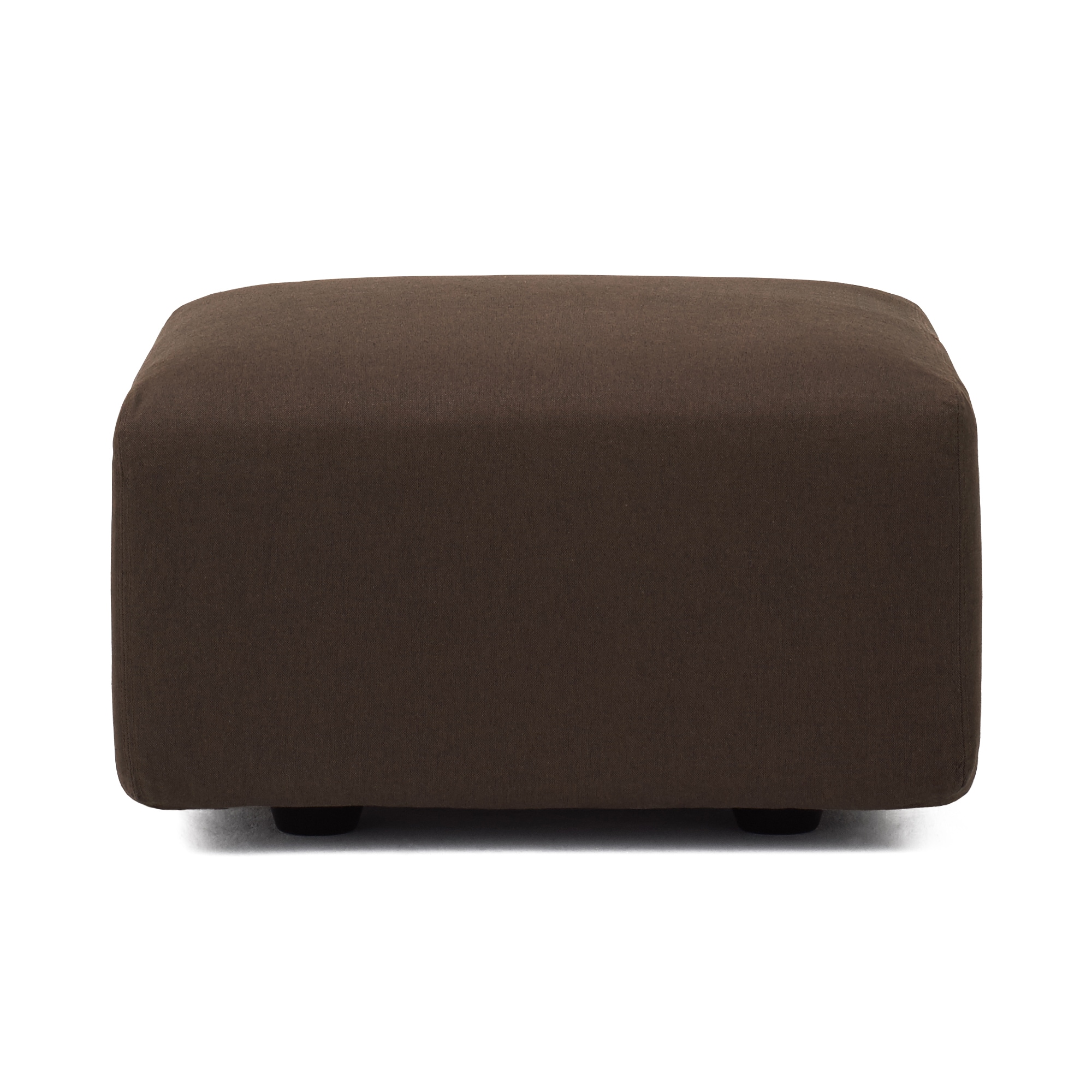 綿平織ユニットソファオットマン小用カバー／ダークブラウン