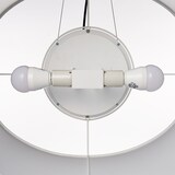 ペンダントライト楕円・Ｌ／シェード：プリーツ／コード・フランジ：ブラック