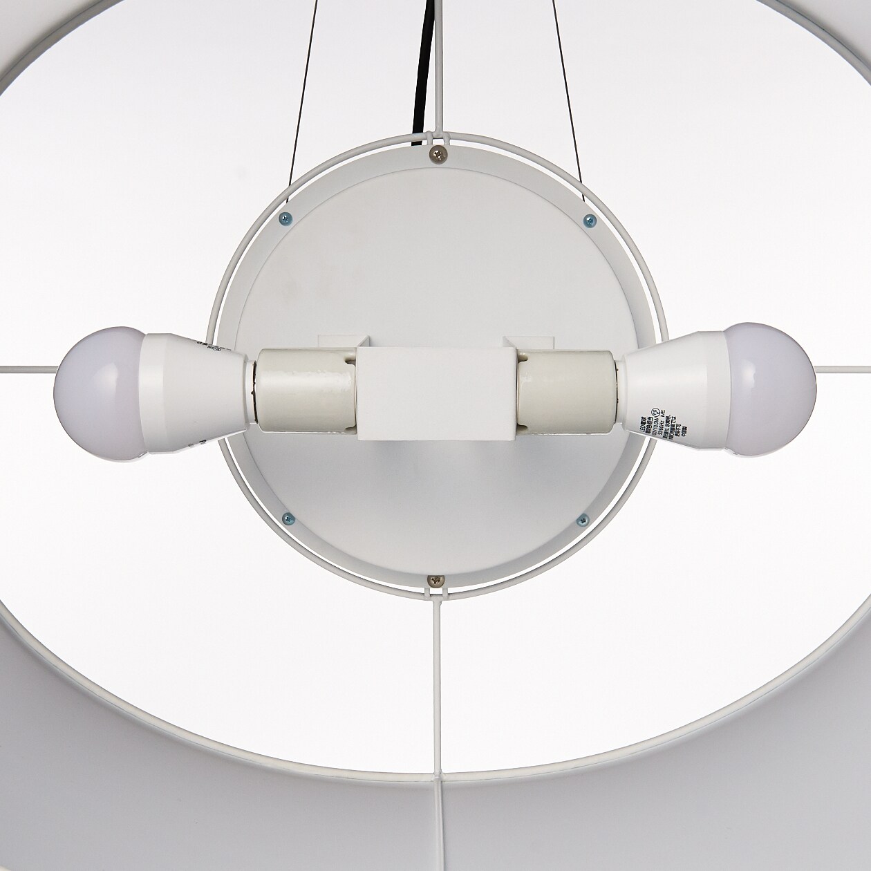 ペンダントライト楕円・Ｌ／シェード：プリーツ／コード・フランジ：ブラック