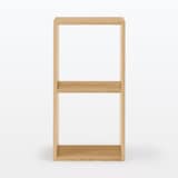 スタッキングシェルフ・２段・オーク材