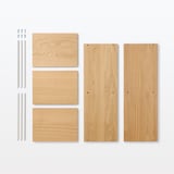 スタッキングシェルフ・２段・オーク材