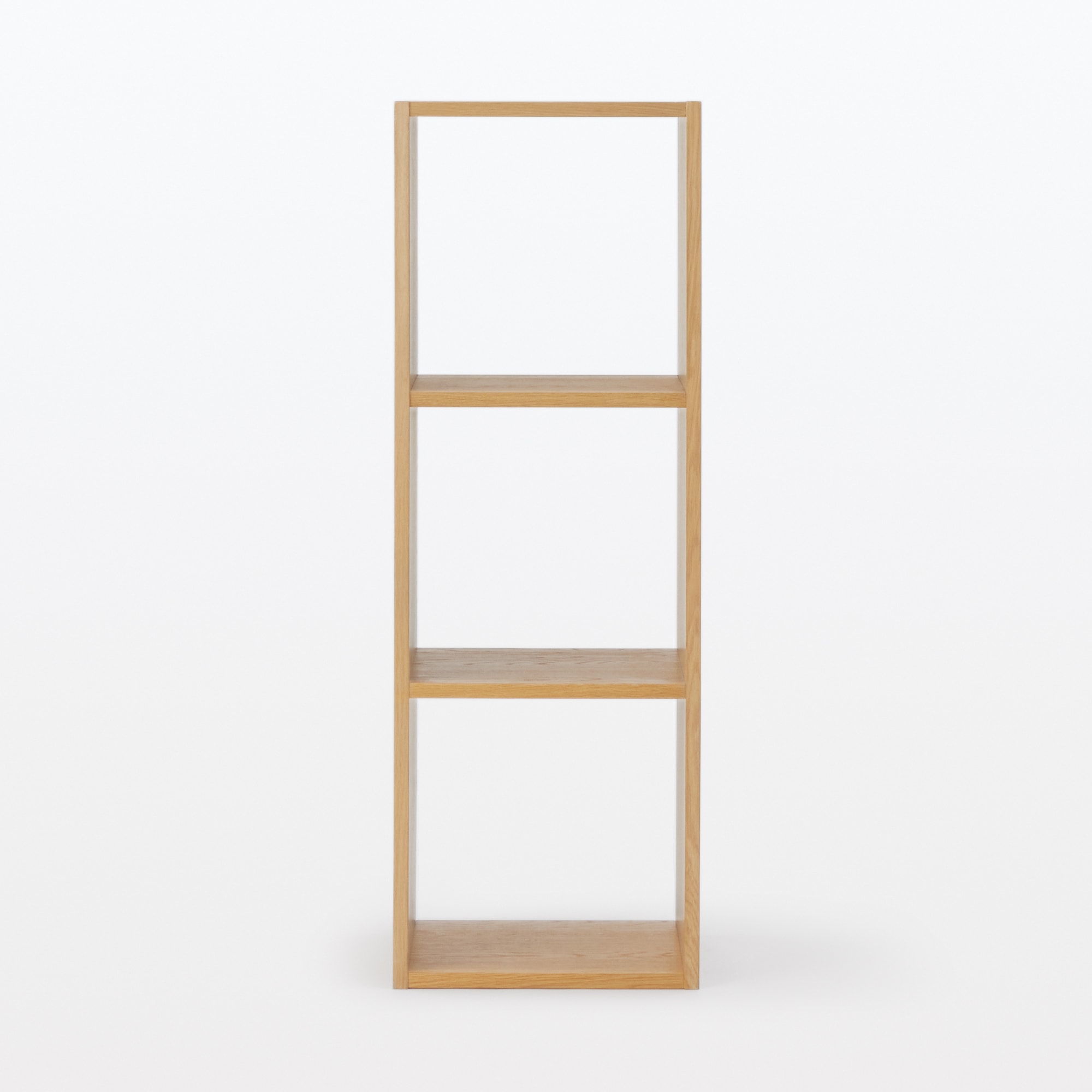 スタッキングシェルフ・３段・オーク材