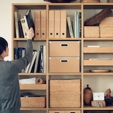 スタッキングシェルフ・５段・オーク材