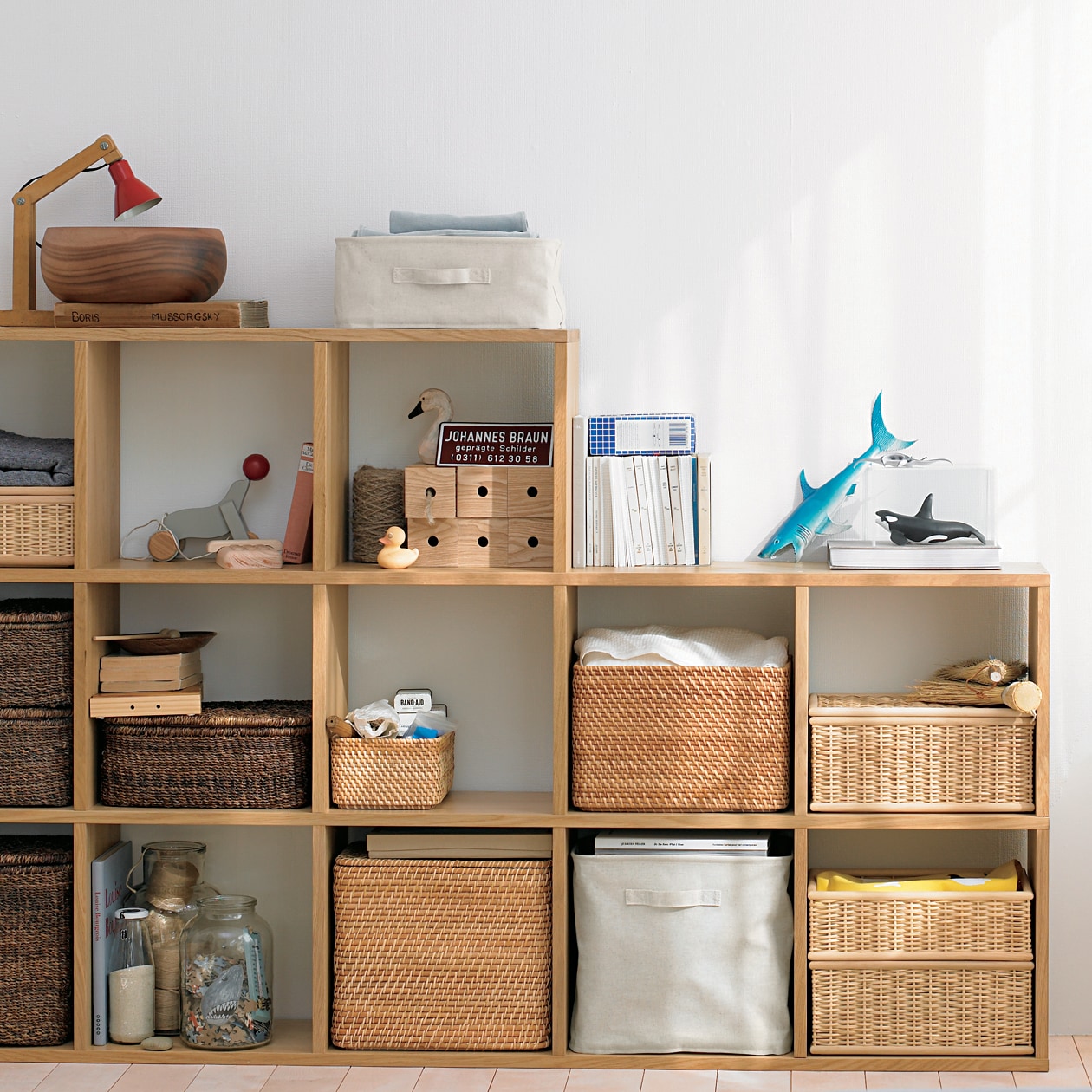 スタッキングシェルフ・追加３段・オーク材