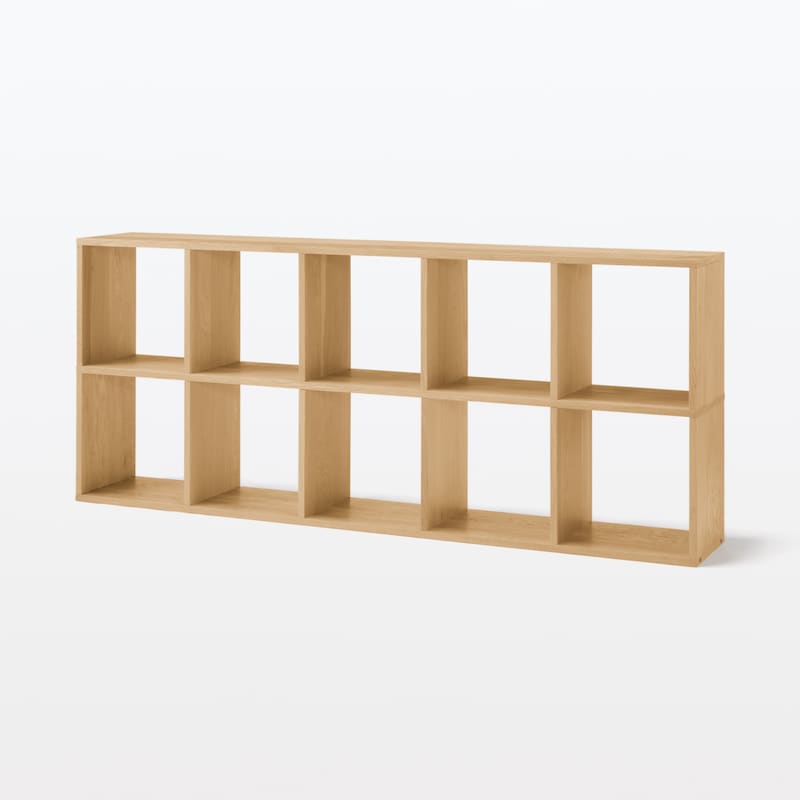 スタッキングシェルフ・追加5段・オーク材 | 無印良品