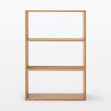 スタッキングシェルフ・ワイド・３段・オーク材