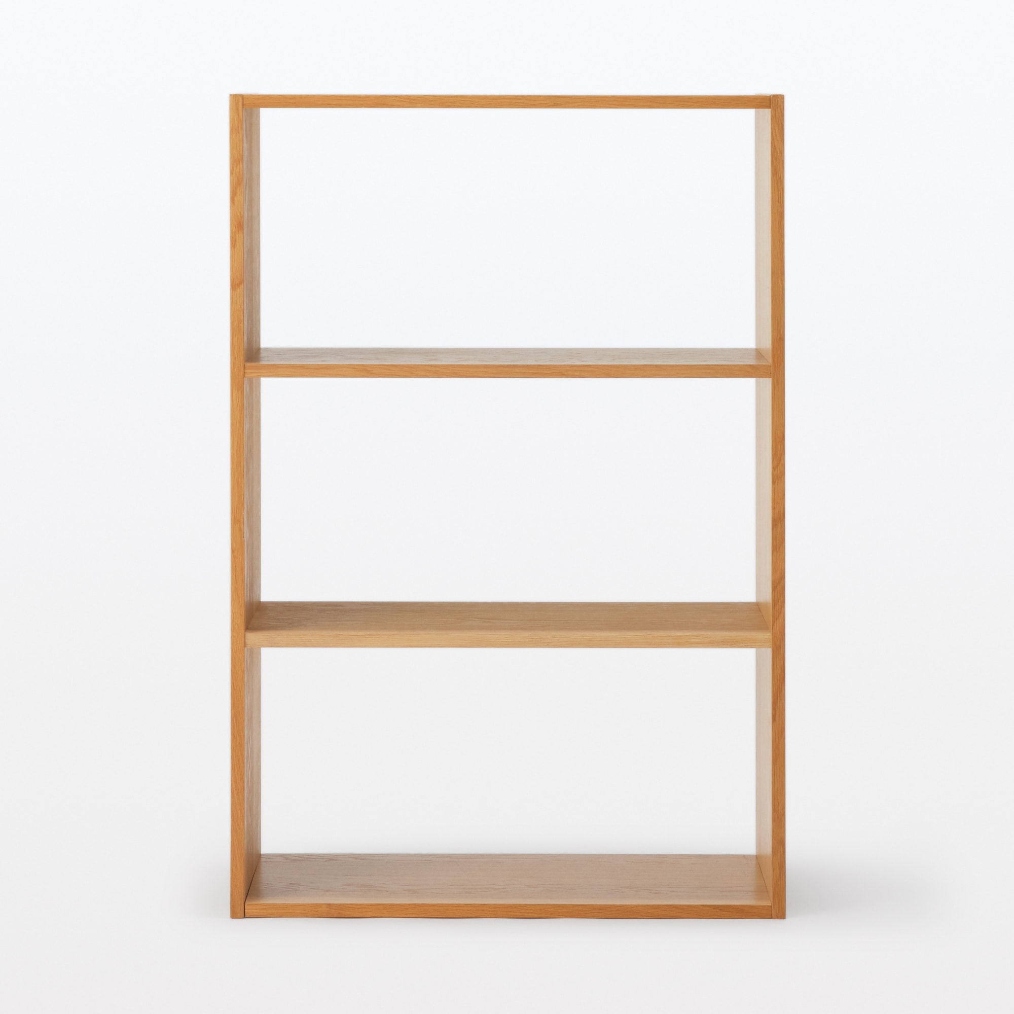 スタッキングシェルフ・ワイド・３段・オーク材
