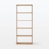 スタッキングシェルフ・ワイド・５段・オーク材